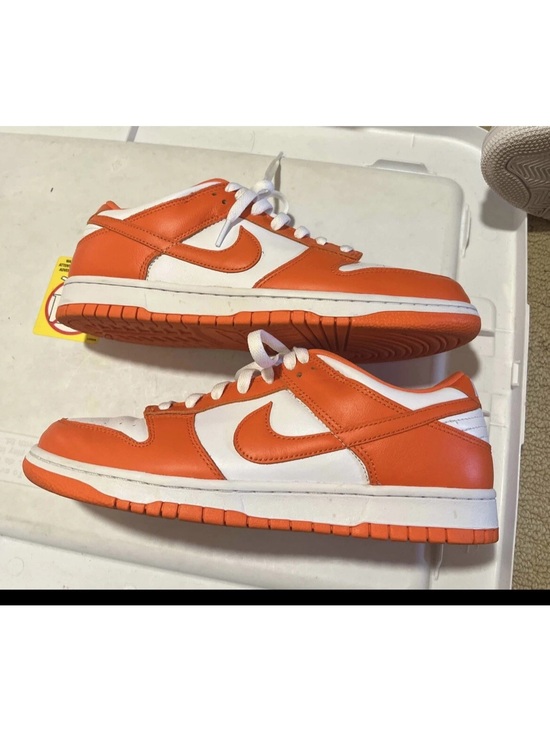 Nike Other - NIKE SB DUNK LOW SP SYRACUSE WHITE ORANGE BLAZE FLASH RAYGUN CU1726-101 10.5